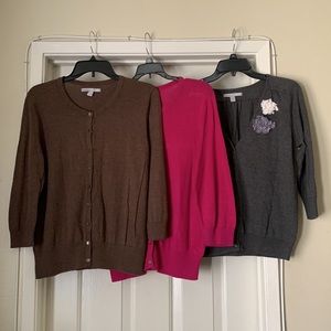 Old Navy Cardigans Bundle Of (3) For Women’s Size L 🩷🌹